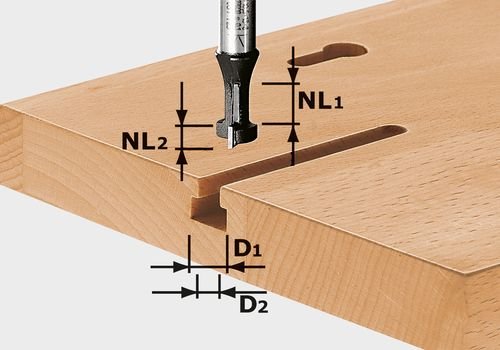 Festool T-канален фрезер HW S8 D10,5/NL13