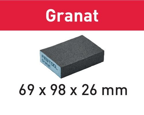 Festool Блокче за шкурене 69x98x26 36 GR/6 Granat