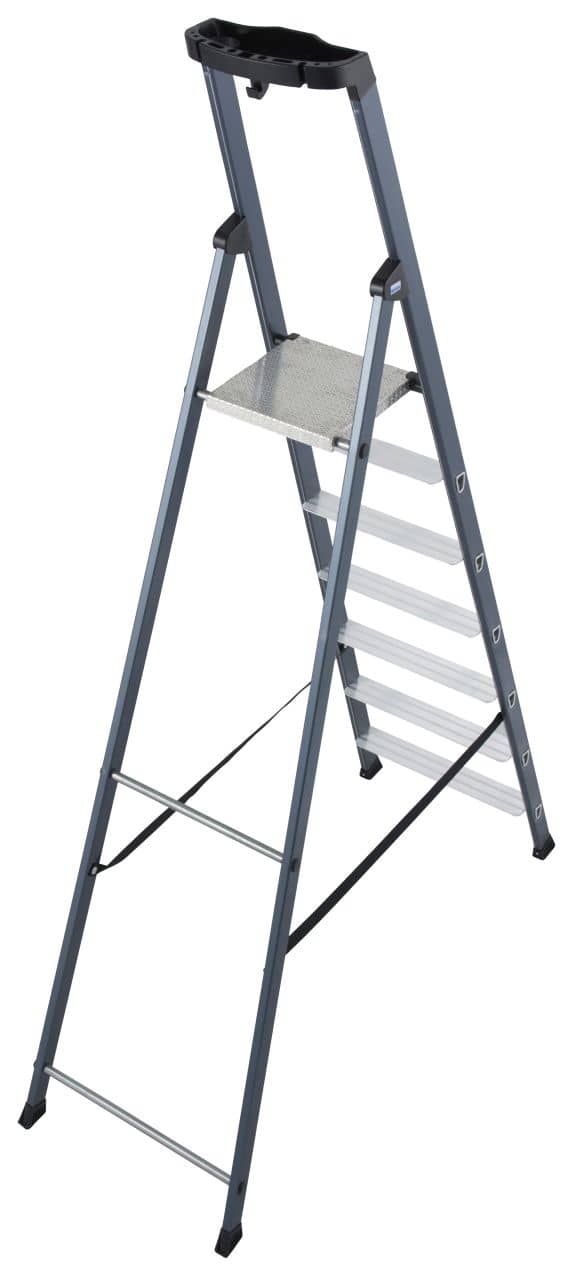 KRAUSE SePro S Step ladder, anodised 6+1