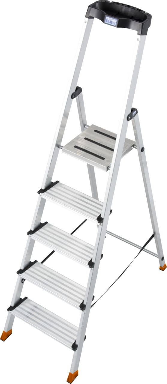 KRAUSE SEPURO Step ladder with deep steps 4+1