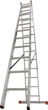 KRAUSE DUBILO two-section aluminium ladder 2x12