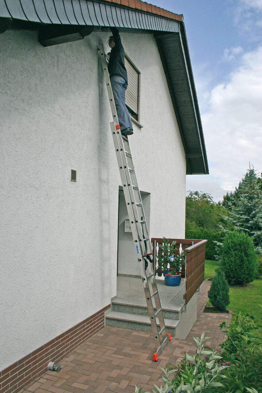 KRAUSE DUBILO two-section aluminium ladder 2x12