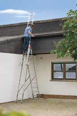 Three-section aluminium multipurpose ladder KRAUSE Tribilo 3x14