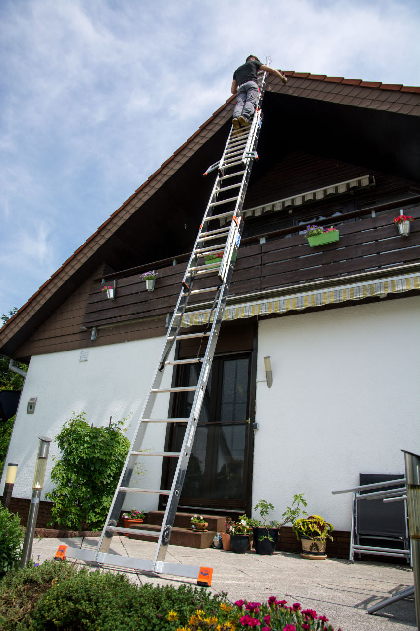 Three-section aluminium multipurpose ladder KRAUSE Tribilo 3x14