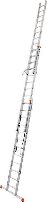 Three-section aluminium multipurpose ladder KRAUSE Tribilo 3x12