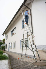 Three-section aluminium multipurpose ladder KRAUSE Tribilo 3x12