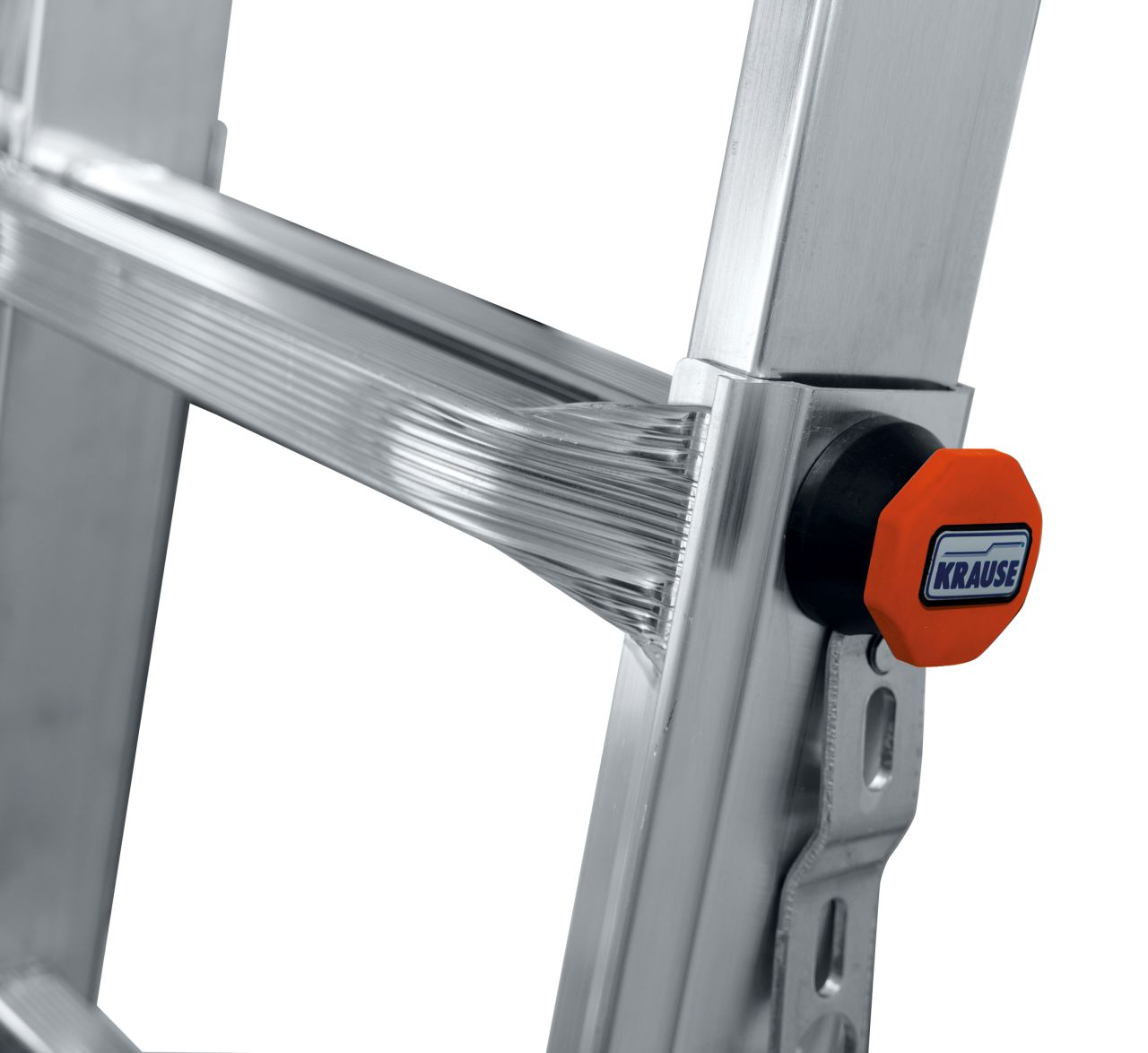 Telescopic hinged ladder with rungs KRAUSE TeleMatic 4x5