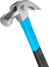 OX PRO Fibreglass handle claw hammer 16oz/450g