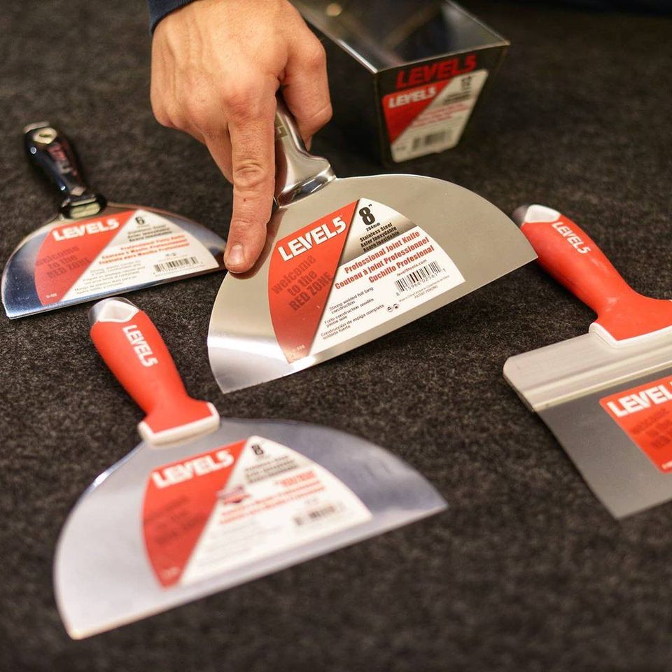 LEVEL 5 Професионална Шпакла 3"/76mm с гумирана ръкохватка