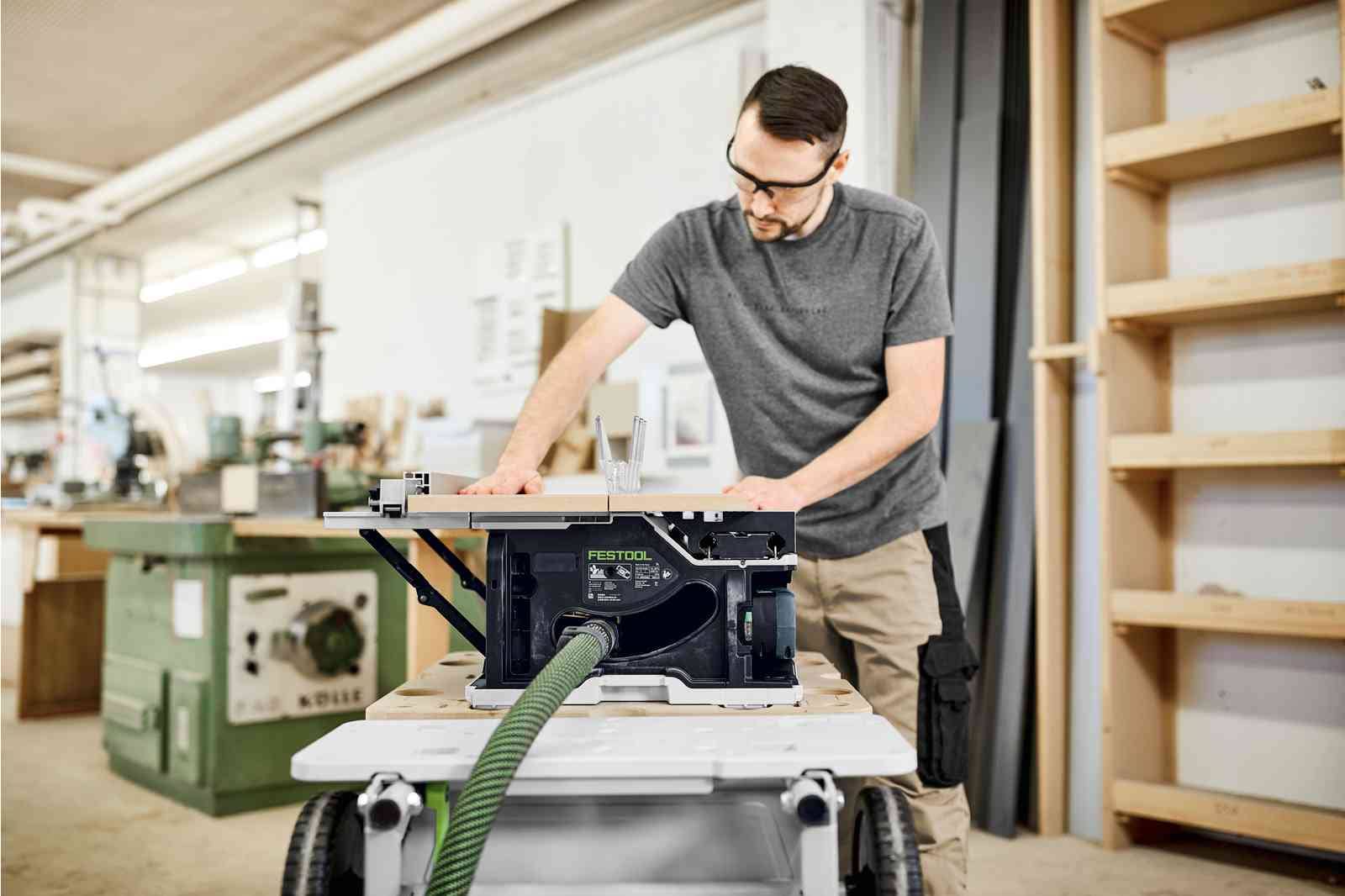 Festool Акумулаторен настолен циркуляр CSC SYS 50 EBI-Basic