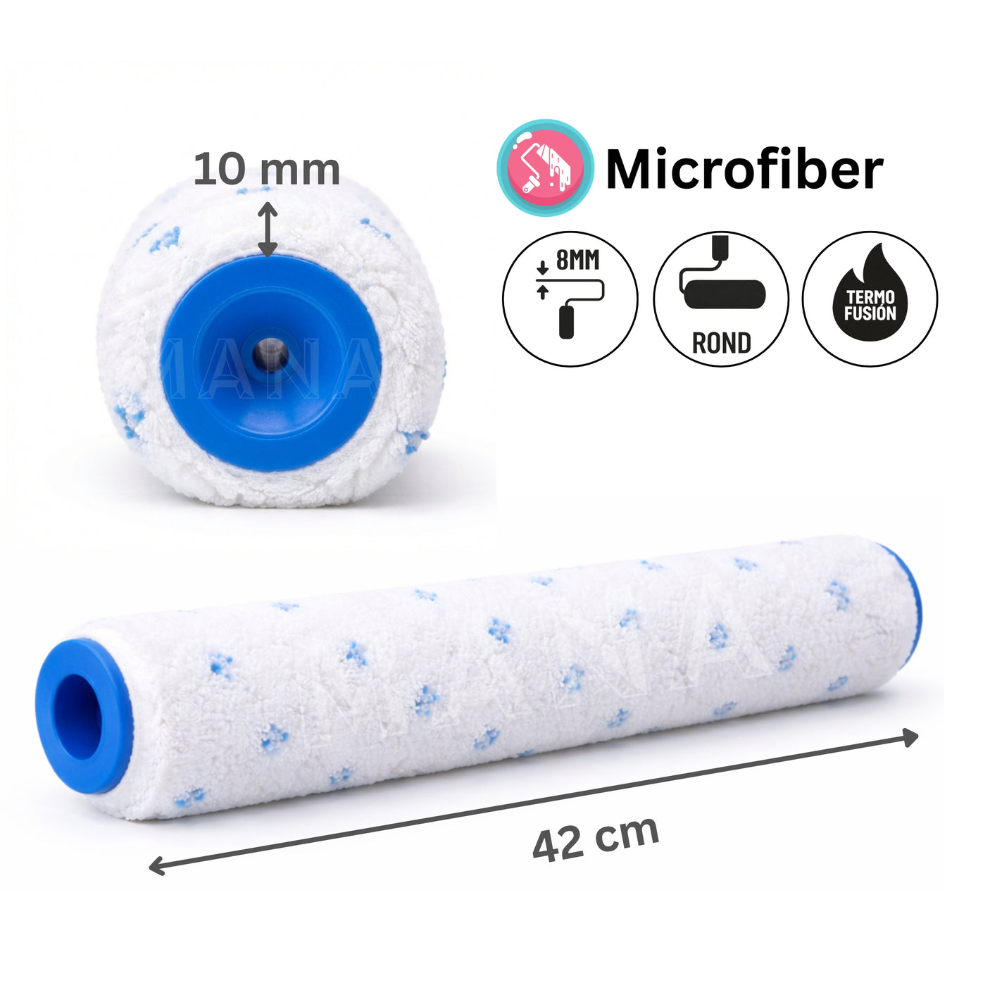 MANA Microfiber AllStar 10, Микрофибърен валяк 42 cm