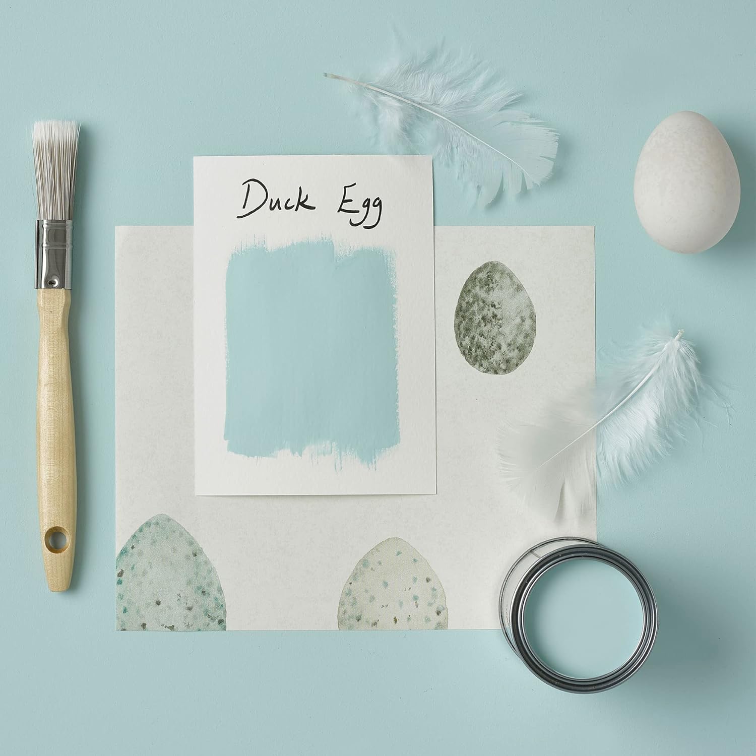 Rust Oleum Chalky Matt Furniture Paint/Duck Egg 750ml