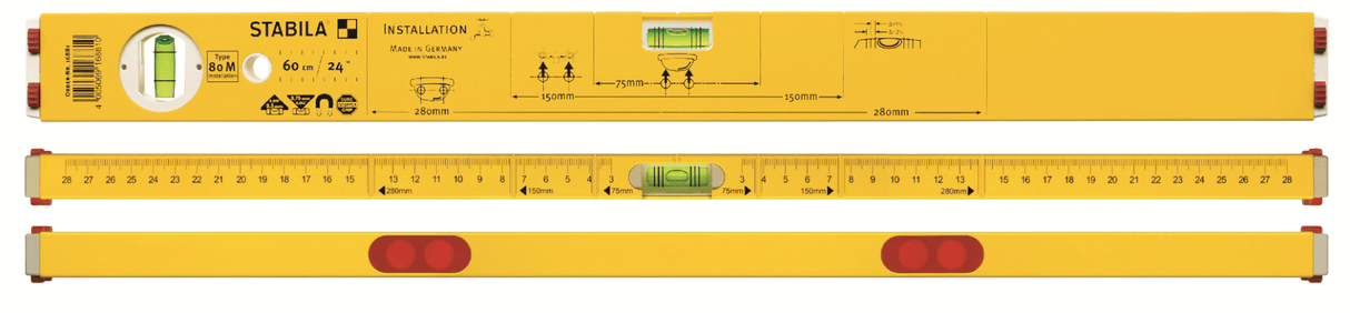 STABILA Aлуминиев нивелир type 80 М Installation 60см