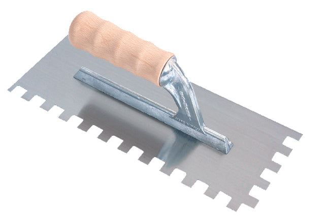 Raimondi назъбена маламашка с дървена дръжка 28×12 см, 12×12 мм