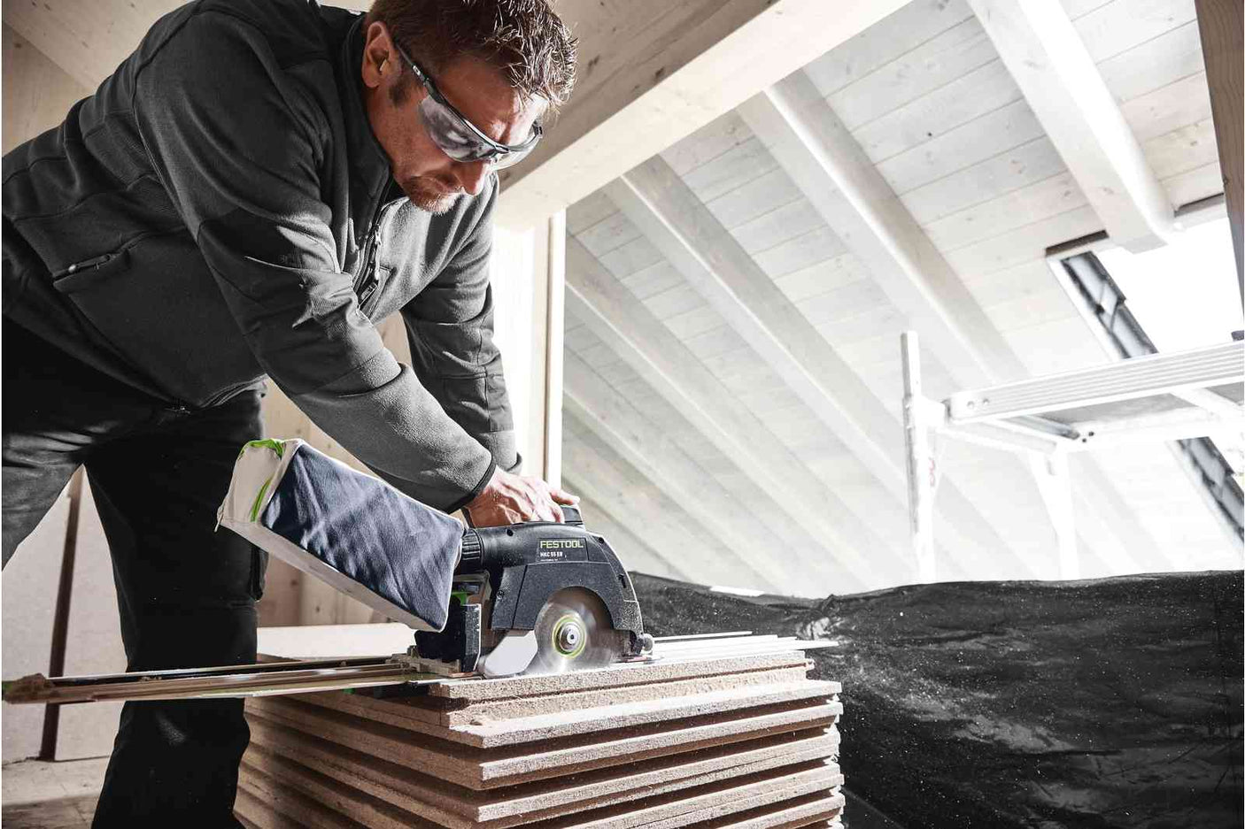 Festool Timber construction cordless combo set HKC 55/TPC 18/AGC 18/TB M 137