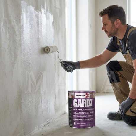 Zinsser Gardz 5L — приложение върху стена