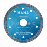 MANA Turbo Tile cutting disc blue 125mm 22.23mm