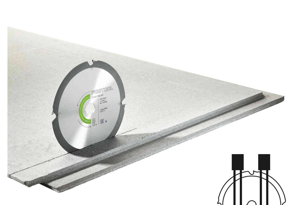 Festool Диамантен циркулярен диск ABRASIVE MATERIALS DIA 168x1,8x20 F4