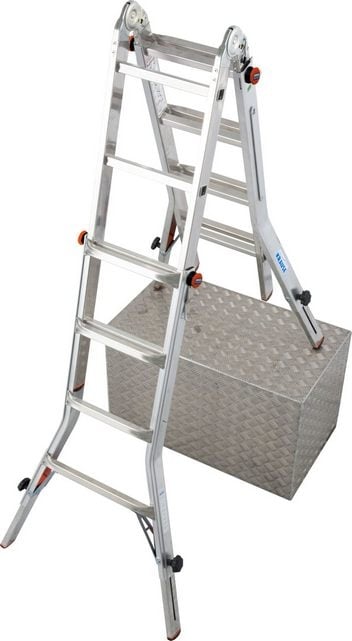 TELE VARIO Aluminium Telescopic Ladder with 4 Arm Extensions