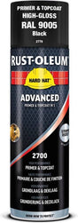 RUST OLEUM HARD HAT® ADVANCED Спрей грунд и топ лак в 1/Gloss black 500ml