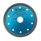 MANA Turbo Диск за рязане на плочки, син 125mm 22.23mm