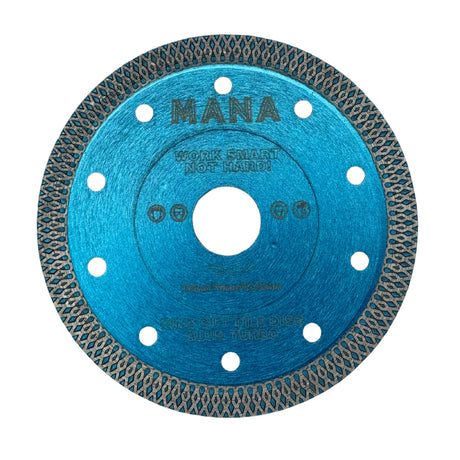 MANA Turbo Диск за рязане на плочки, син 125mm 22.23mm