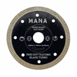 MANA Turbo Диск за рязане на плочки, черен 125mm 22.23mm — оригинален продукт