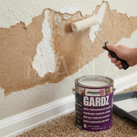 Zinsser Gardz 5L — нанасяне с четка