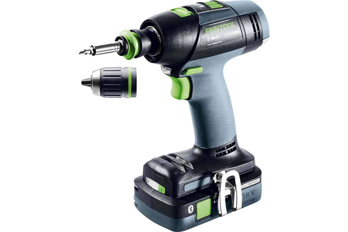 Festool Cordless drill T 18+3 HPC 4,0 I-Plus