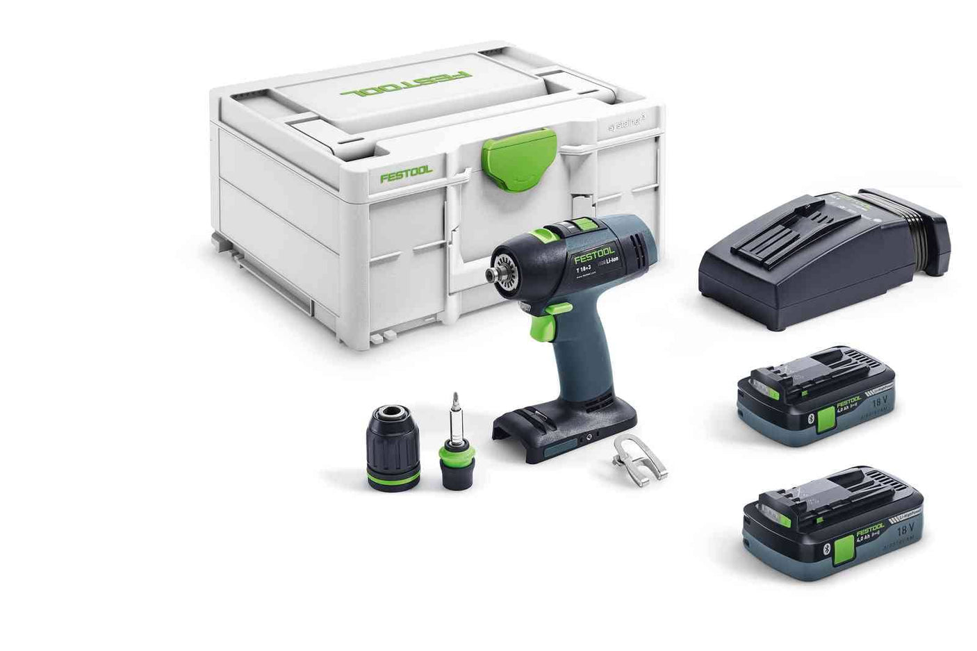 Festool Акумулаторен винтоверт T 18+3 HPC 4,0 I-Plus