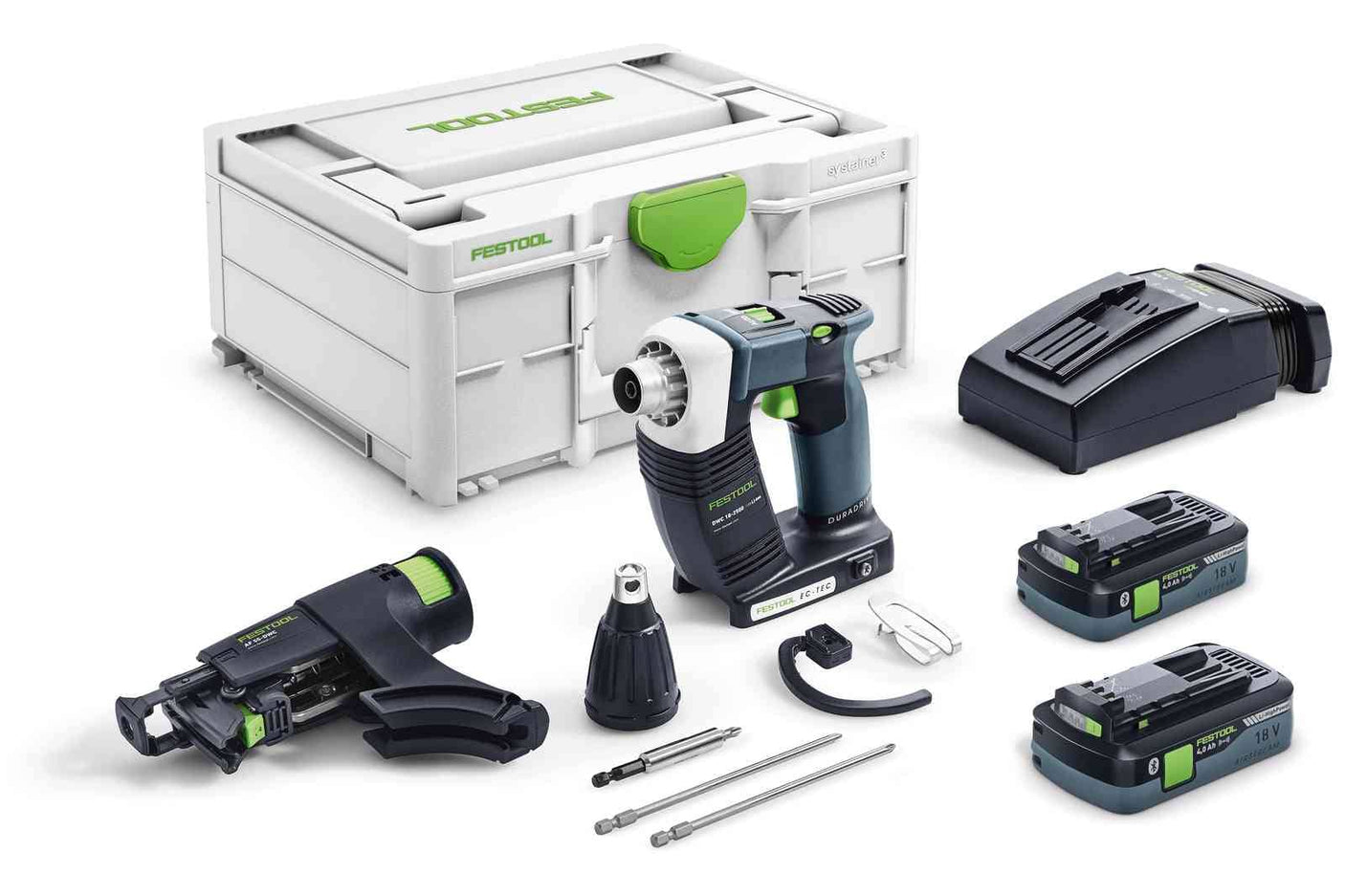 Festool Акумулаторен строителен винтоверт DWC 18-2500 HPC 4,0 I-Plus DURADRIVE
