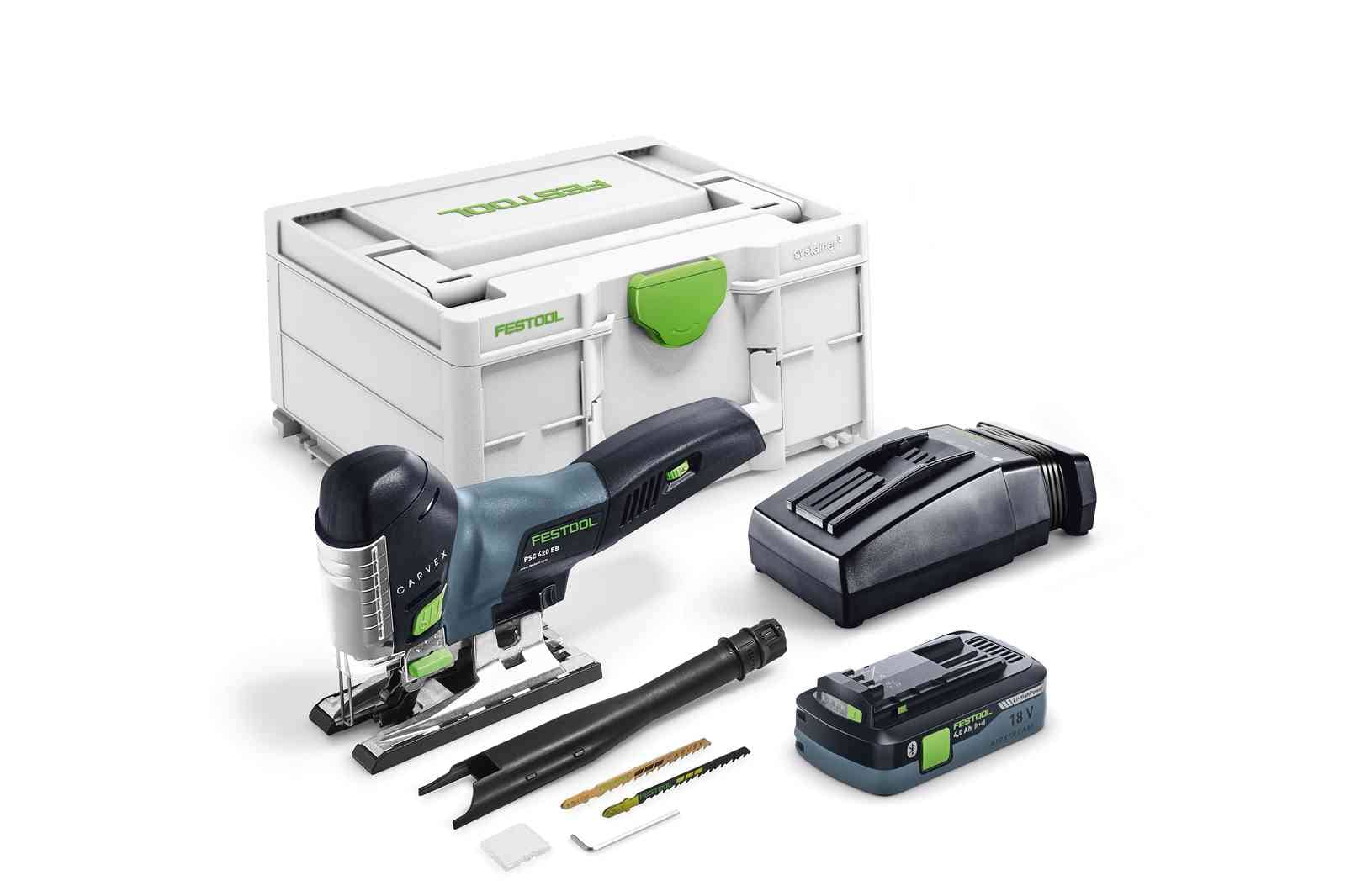 Festool Акумулаторен махален прободен трион / зеге PSC 420 HPC 4,0 EBI-Plus CARVEX
