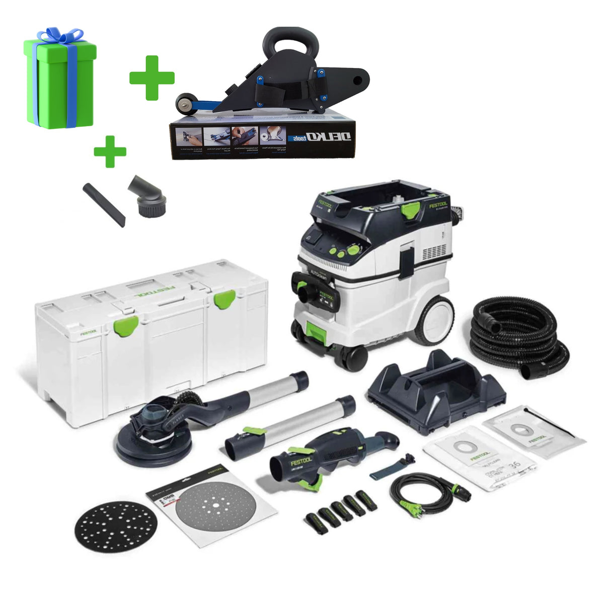 Festool Жираф с дълга дръжка LHS 2 225/CTL 36-Set PLANEX