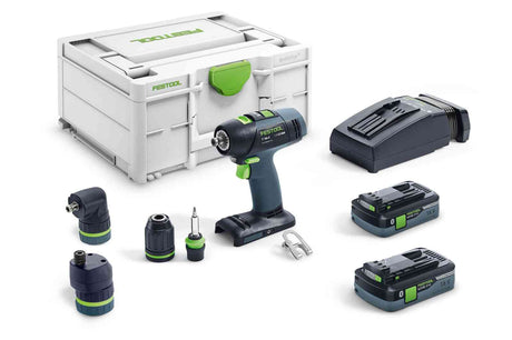 Festool Акумулаторен винтоверт T 18+3 HPC 4,0 I-Set