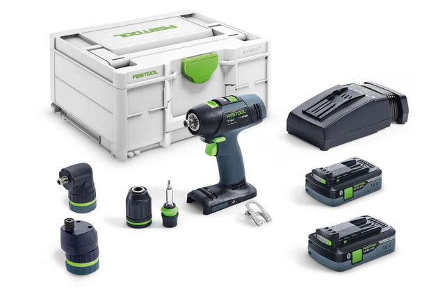 Festool Акумулаторен винтоверт T 18+3 HPC 4,0 I-Set