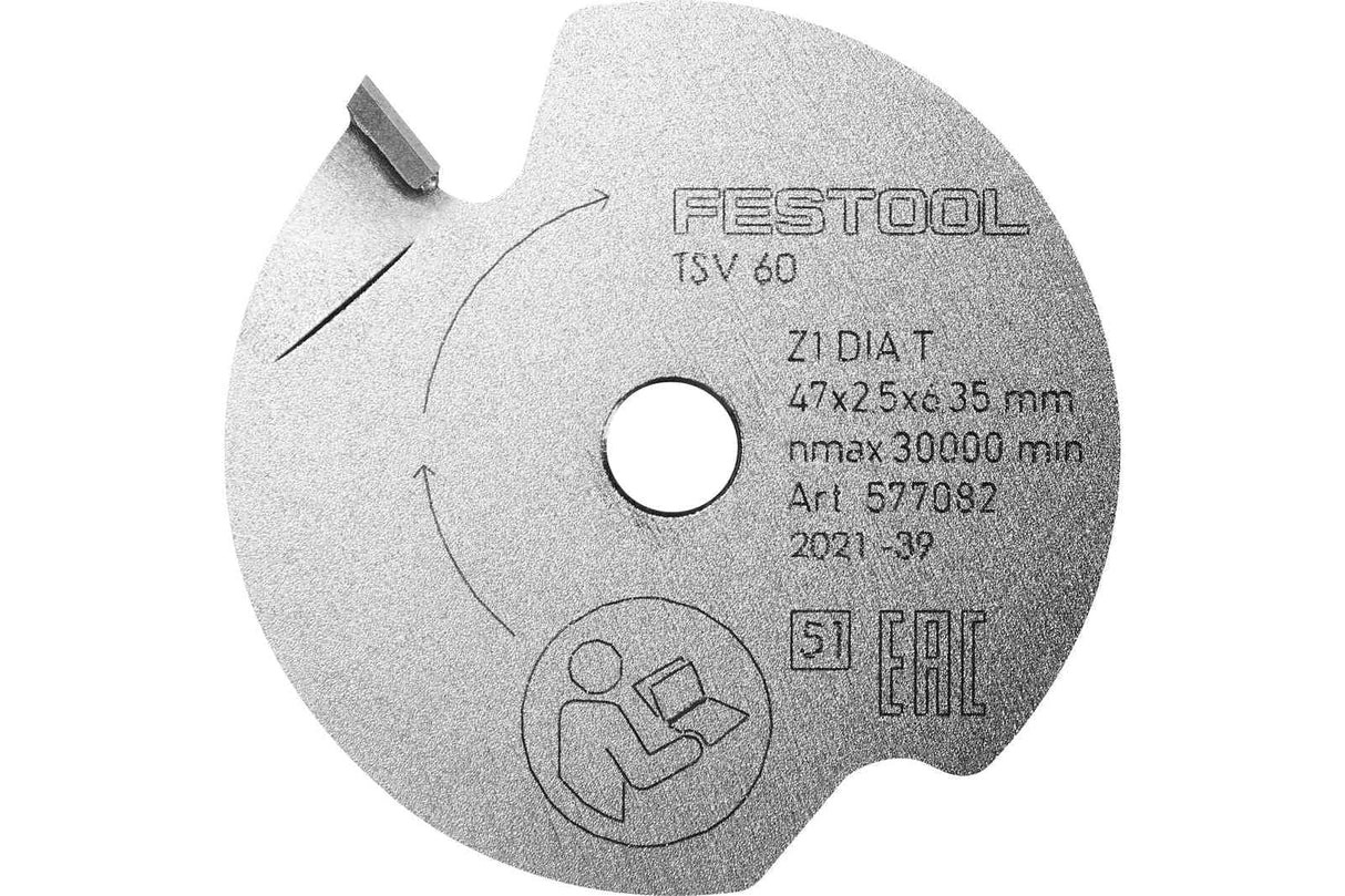 Festool Подрязващ циркулярен диск DIA 47x2,5x6,35 T1