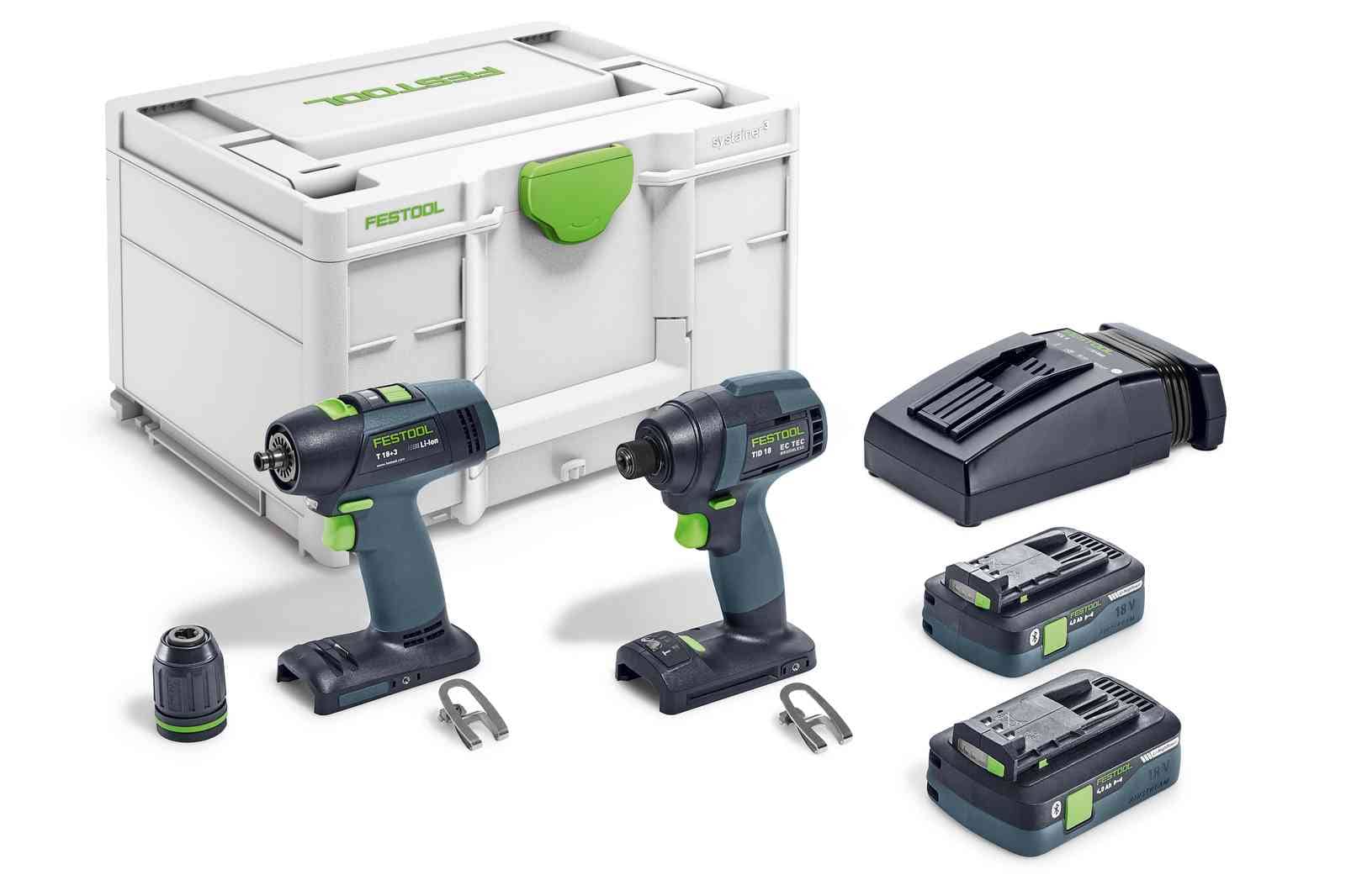 Festool Комплект два винтоверта TID 18 HPC 4,0 I-Set T18
