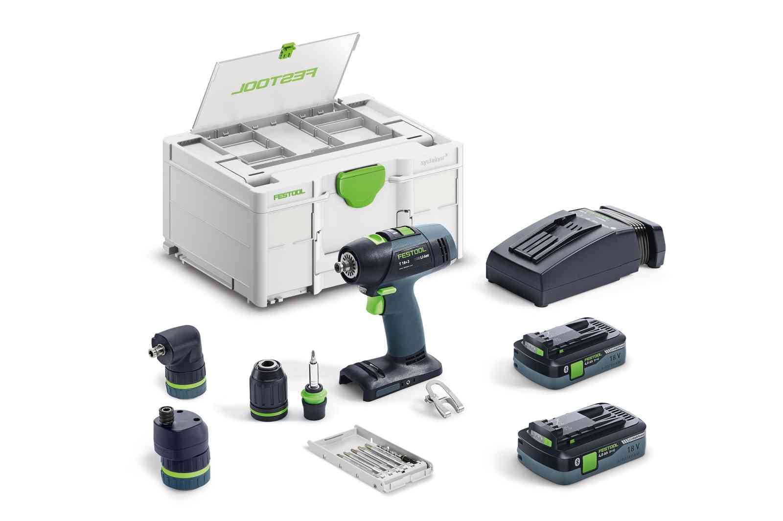 Festool Акумулаторен винтоверт T 18+3 HPC 4,0 I-Set