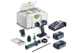 Festool Акумулаторен винтоверт QUADRIVE TDC 18/4 5,0/4,0 I-Set