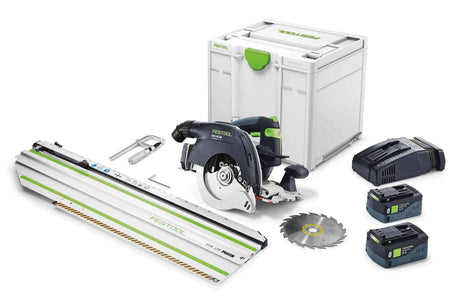 Festool Акумулаторен ръчен циркулярен трион HKC 55 5,0 EBI-Set-FSK 420