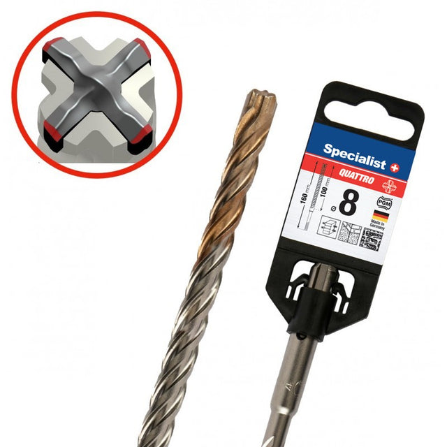 Specialist+ Бургия QUATTRO 8/100 x 160 mm