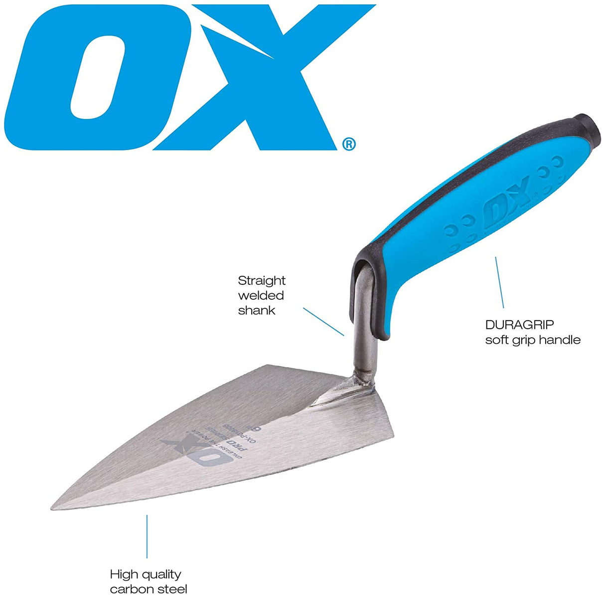 OX Tools PRO мистрия 152mm — детайл на работната част