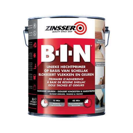 ZINSSER BIN Блокиращ грунд против петна и миризми/2.5L