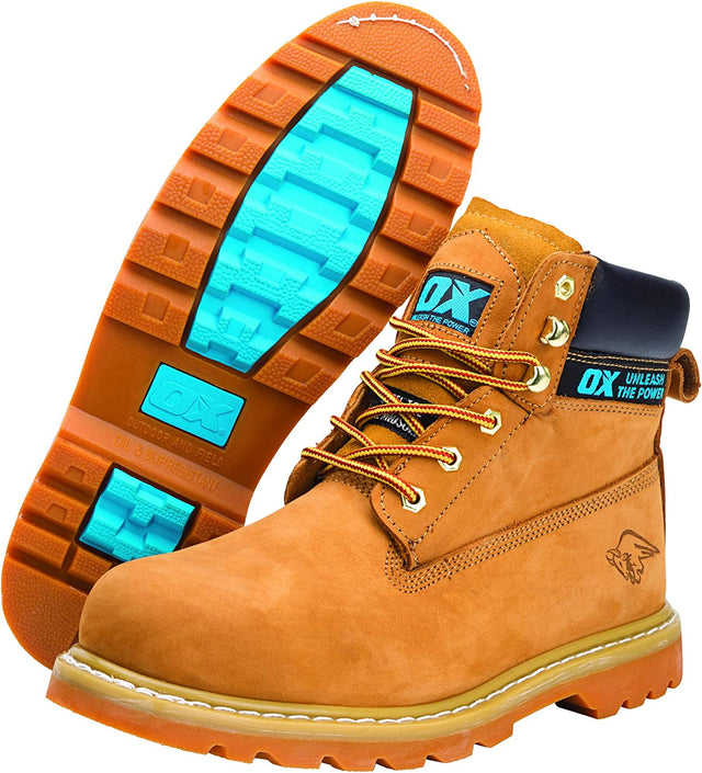 OX Работни обувки, набук, размер 44