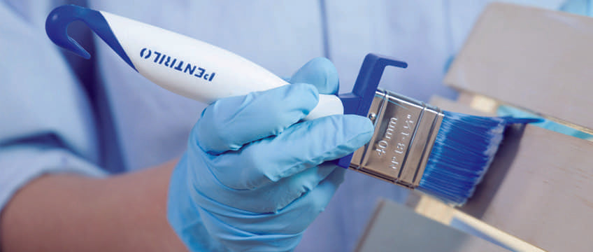 Flat Brush Tri-material Cubrix with Hanger 50mm