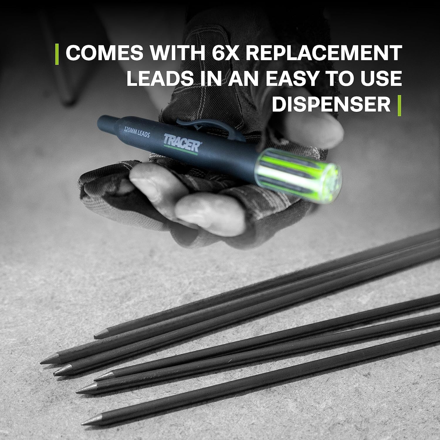 Tracer ProScribe Tool with Deep Hole Pencil, 6X Replacement Lead Holster
