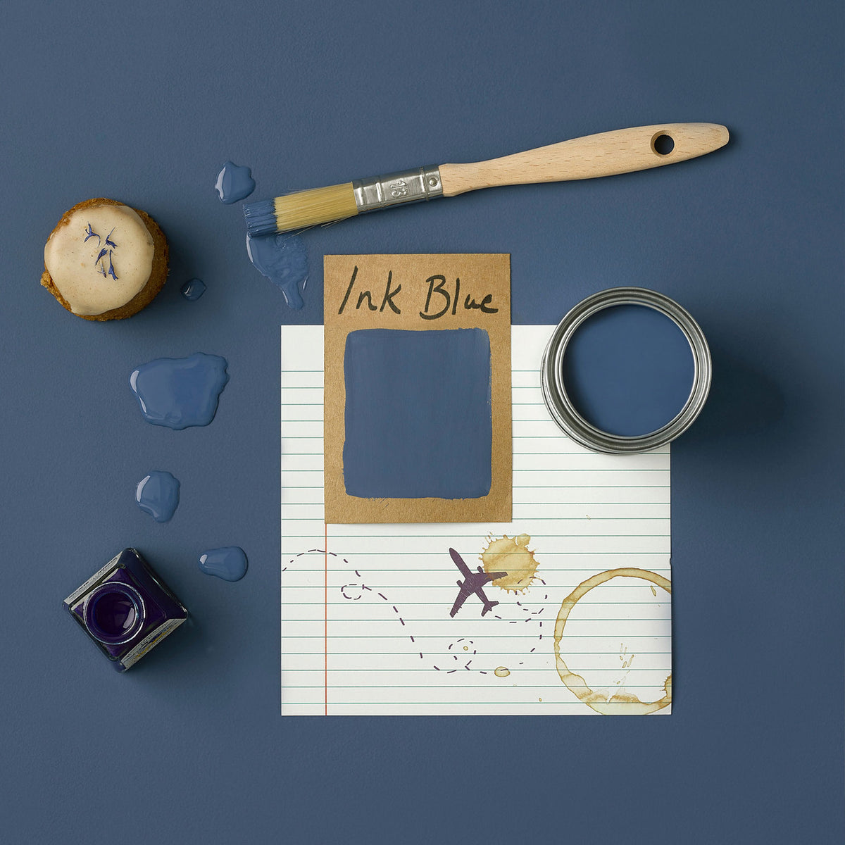 Rust Ink Rust Oleum Chalky Finish Wall Paint / Ink Blue 2.5L – MANA