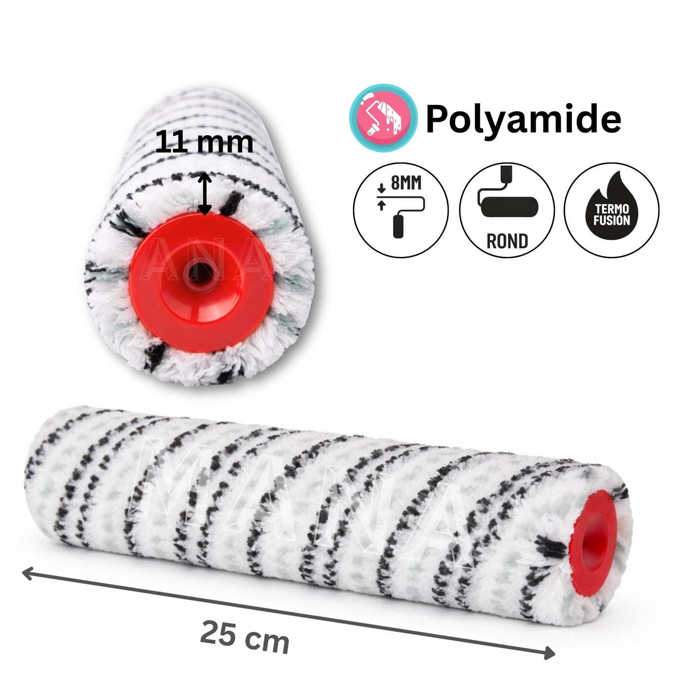 MANA Zebra 11 Валяк 25 cm