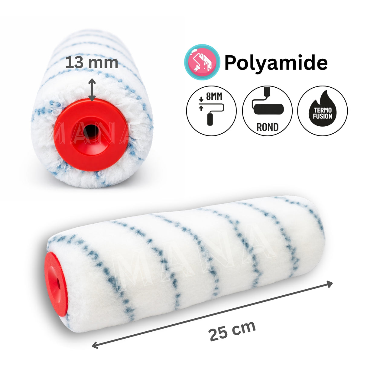 MANA Poly 13 Валяк 25см — оригинален продукт