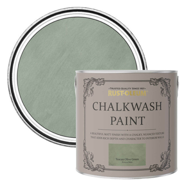 Rust Oleum Chalkwash Боя / Tuscan Olive Green 1L